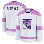 Crovyle NY.Rangers White Hockey Fights Cancer Survivor Practice Jerseys