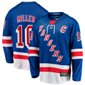 Crovyle NY.Rangers #10 JT Miller Blue Home Captain's Patch Breakaway Jerseys