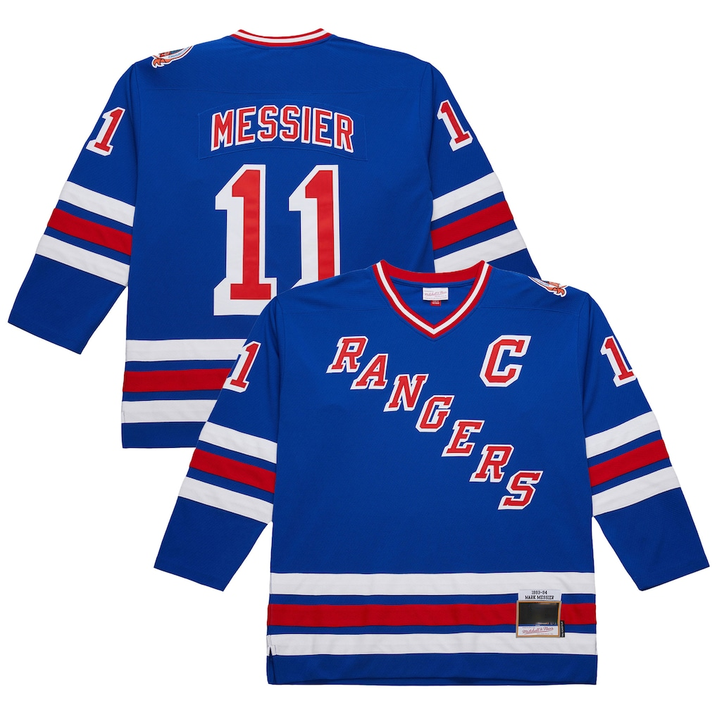 Crovyle NY.Rangers #11 Mark Messier Royal 1993-94 Power Play Jerseys