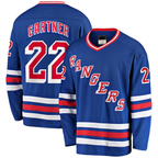 Crovyle NY.Rangers #22 Mike Gartner Blue Home Breakaway Jerseys