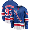 Crovyle NY.Rangers #93 Mika Zibanejad Blue Home Breakaway Player Jerseys