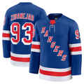 Crovyle NY.Rangers #93 Mika Zibanejad Blue Home Premium Jerseys