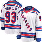 Crovyle NY.Rangers #93 Mika Zibanejad White Away Premier Breakaway Player Jerseys