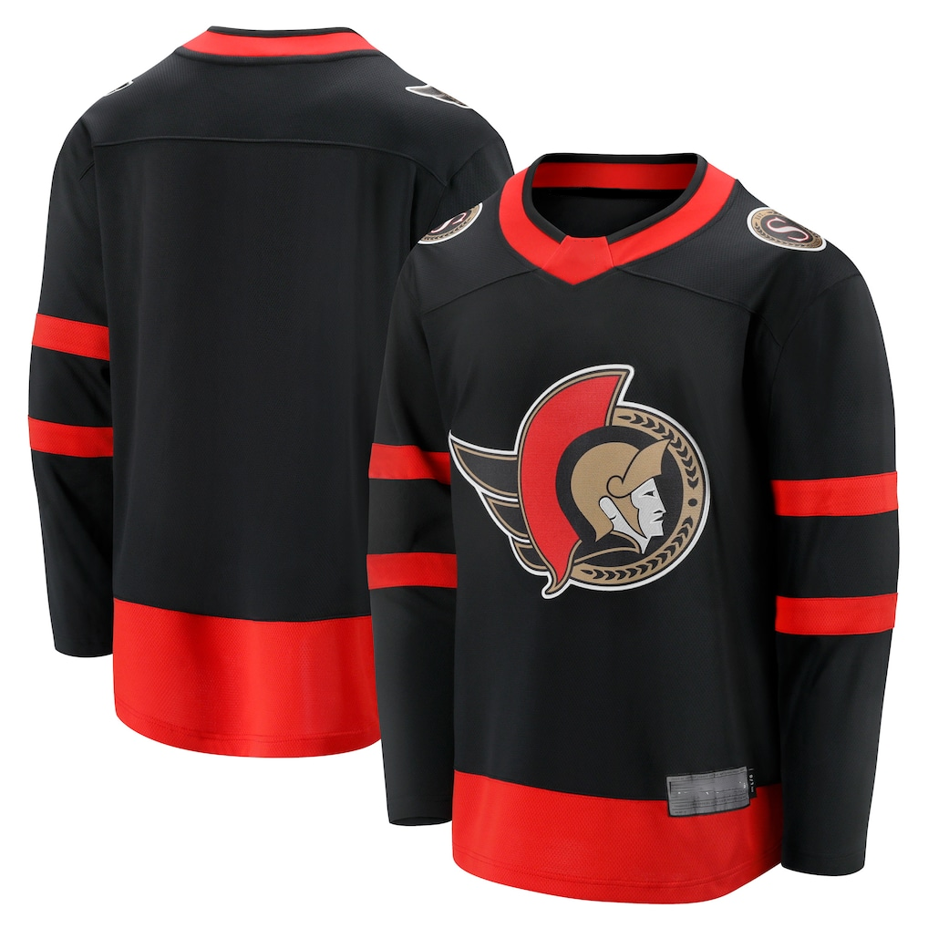 Crovyle O.Senators Black Home Breakaway Jerseys