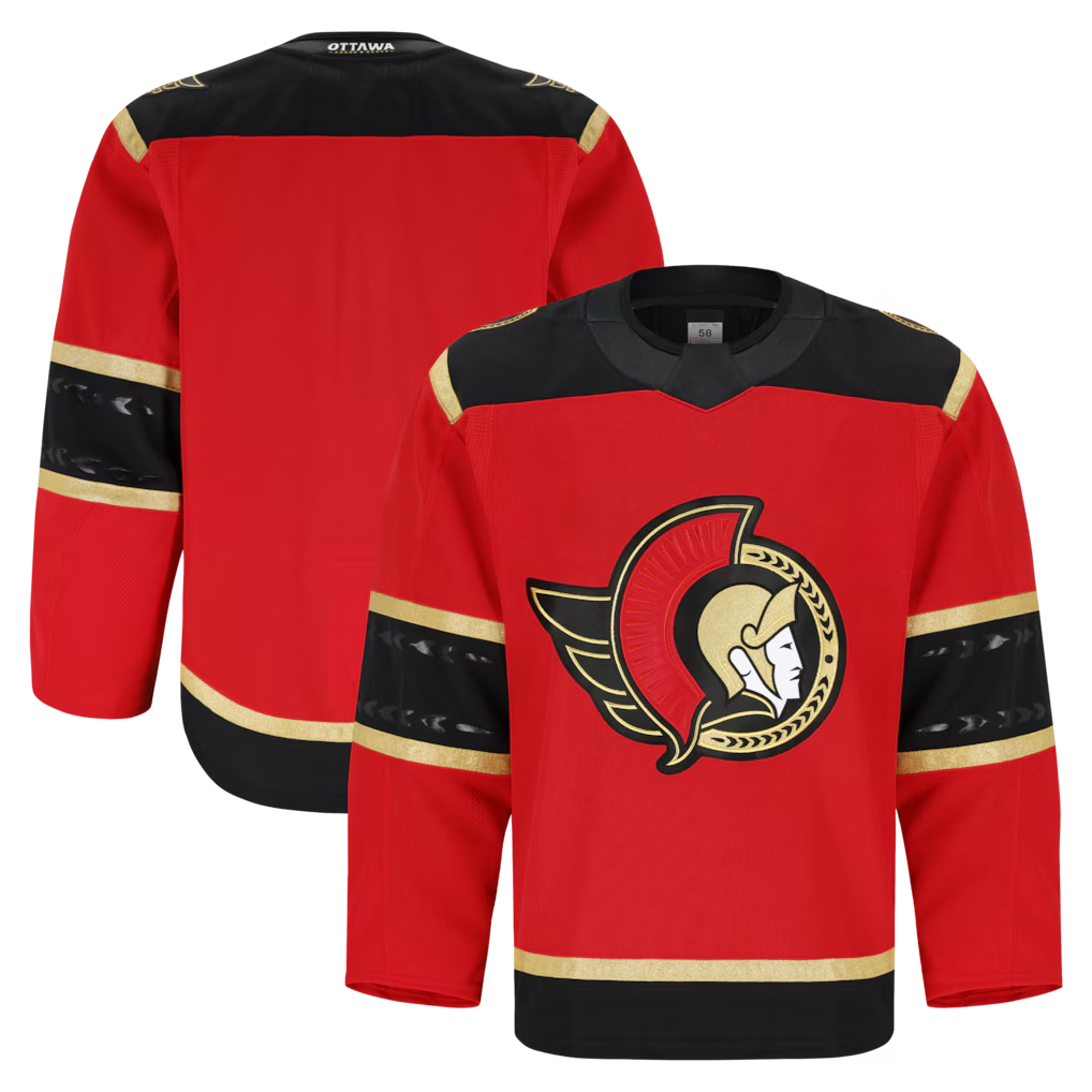Crovyle O.Senators Red Alternate Authentic Pro Jerseys