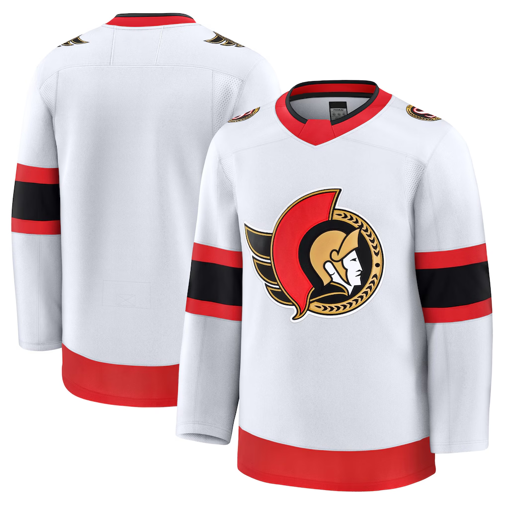 Crovyle O.Senators White Away Premium Jerseys