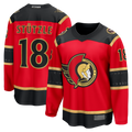 Crovyle O.Senators #18 Tim Stutzle Red Alternate Breakaway Jerseys