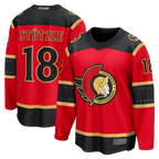 Crovyle O.Senators #18 Tim Stutzle Red Alternate Breakaway Jerseys