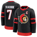Crovyle O.Senators #7 Brady Tkachuk Black Home Premium Jerseys