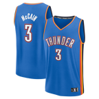 Crovyle OC.Thunder #3 Jared McCain Blue Fast Break Replica Stitched Jerseys - Icon Edition