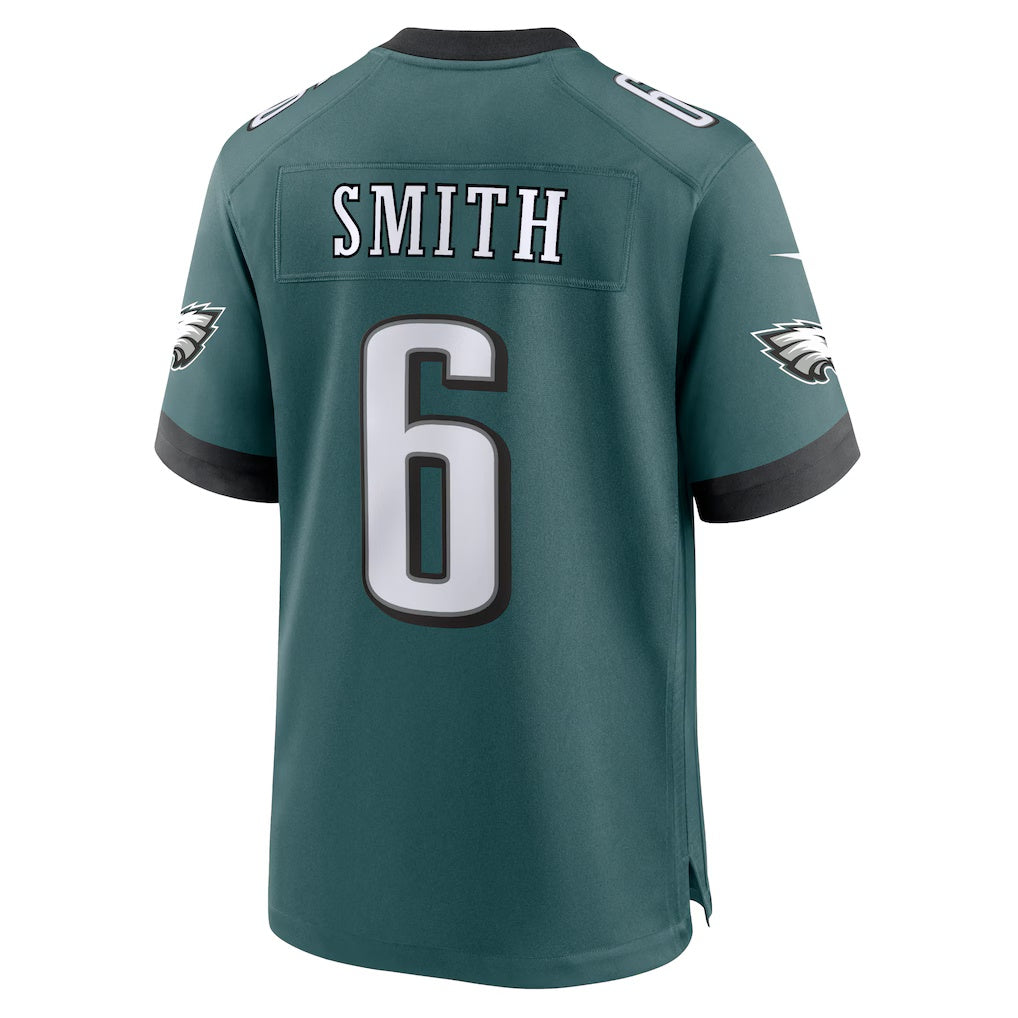 Crovyle P.Eagles #6 DeVonta Smith Midnight Green Team Game Stitched Jerseys