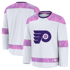 Crovyle P.Flyers White 2024 Hockey Fights Cancer Practice Jerseys