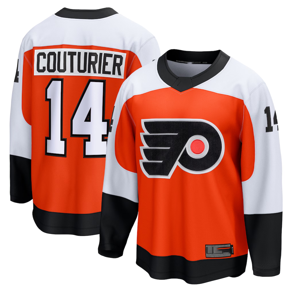 Crovyle P.Flyers #14 Sean Couturier Orange Home Breakaway Jerseys