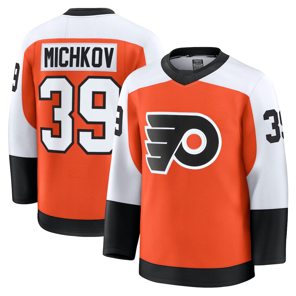 Crovyle P.Flyers #39 Matvei Michkov Orange Home Premium Jerseys