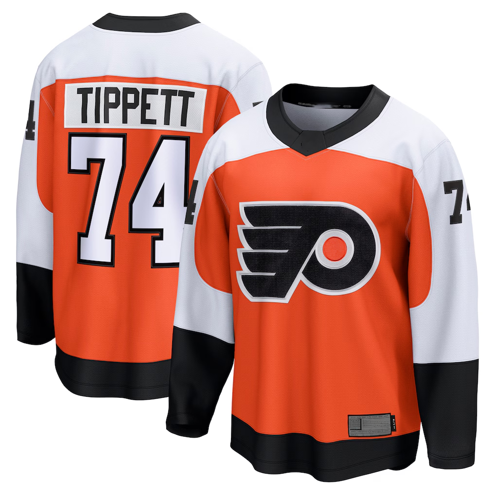Crovyle P.Flyers #74 Owen Tippett Orange Home Breakaway Jerseys