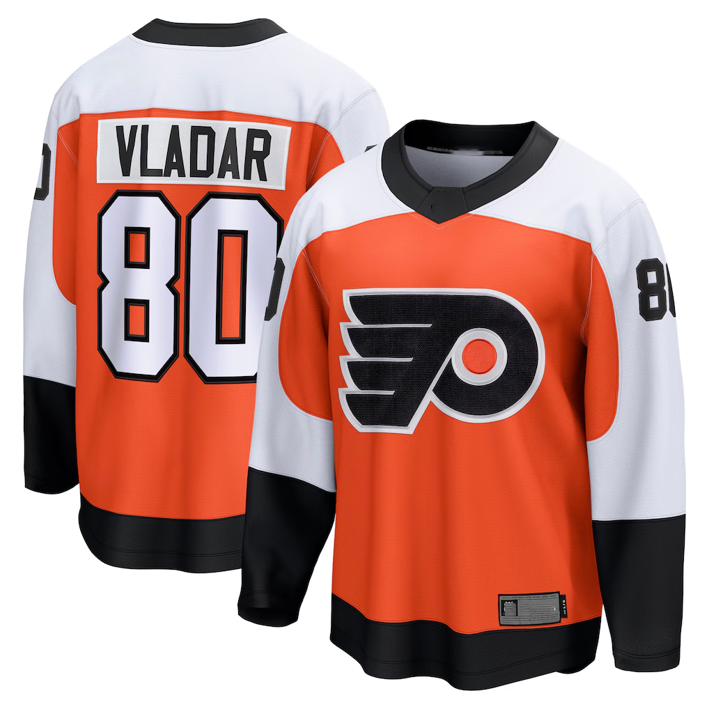 Crovyle P.Flyers #80 Dan Vladar Orange Home Breakaway Jerseys