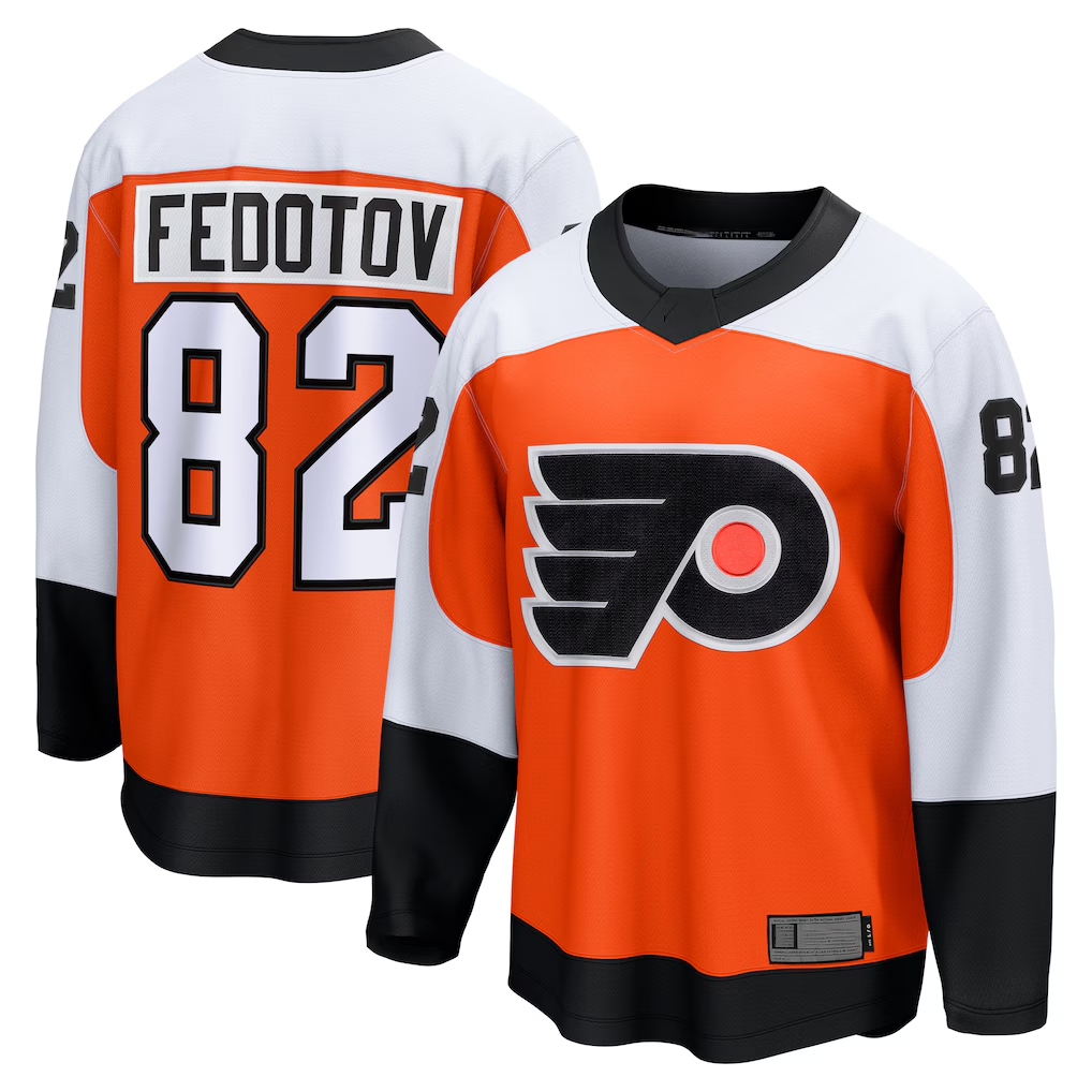 Crovyle P.Flyers #82 Ivan Fedotov Orange Home Breakaway Jerseys