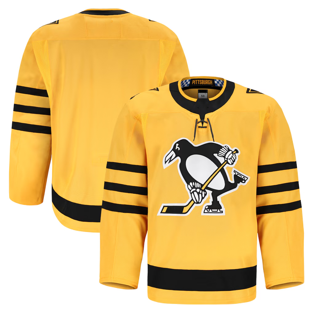 Crovyle P.Penguins Gold Alternate Authentic Pro Jerseys