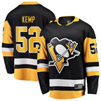 Crovyle P.Penguins #52 Philip Kemp Black Home Breakaway Jerseys