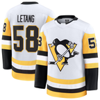 Crovyle P.Penguins #58 Kris Letang White Premium Jerseys