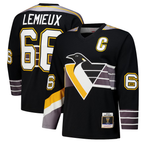 Crovyle P.Penguins #66 Mario Lemieux Black 1996?97 Power Play Jerseys