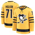 Crovyle P.Penguins #71 Evgeni Malkin Gold Alternate Premium Player Jerseys