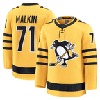 Crovyle P.Penguins #71 Evgeni Malkin Gold Alternate Premium Player Jerseys