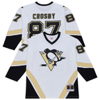Crovyle P.Penguins #87 Sidney Crosby Mitchell & Ness White 2005 Power Play Jerseys