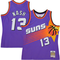 Crovyle P.Sunss #13 Steve Nash Mitchell & Ness Purple Hardwood Classics 1996-1997 Tropical Swingman Jerseys