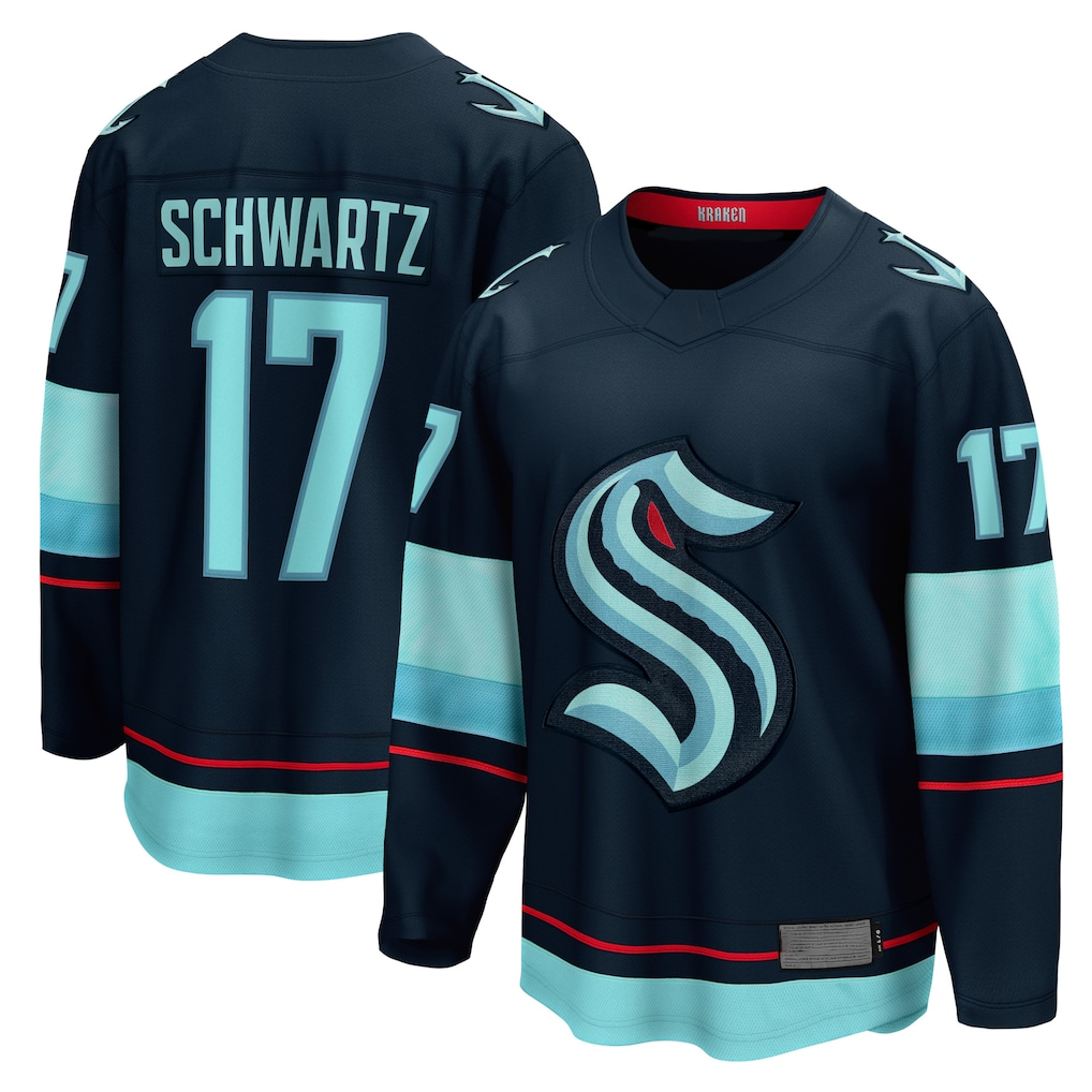 Crovyle S.Kraken #17 Jaden Schwartz Navy Home Breakaway Player Jerseys