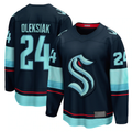 Crovyle S.Kraken #24 Jamie Oleksiak Deep Sea Blue Home Breakaway Player Jerseys