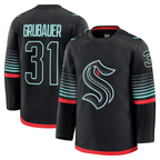 Crovyle S.Kraken #31 Philipp Grubauer Black Alternate Premium Player Jerseys
