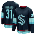 Crovyle S.Kraken #31 Philipp Grubauer Navy Home Breakaway Player Jerseys