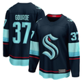 Crovyle S.Kraken #37 Yanni Gourde Deep Sea Blue Home Breakaway Player Jerseys