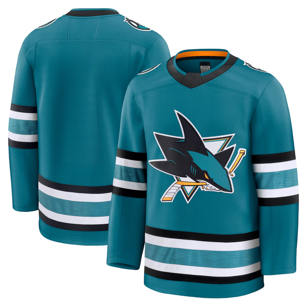 Crovyle S.Jose Sharks Teal Home Premium Jerseys