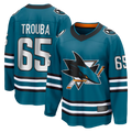 Crovyle S.Jose Sharks #65 Jacob Trouba Teal Home Breakaway Jerseys