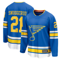 Crovyle St.L.Blues #21 Blues Jimmy Snuggerud Blue Home Breakaway Jerseys