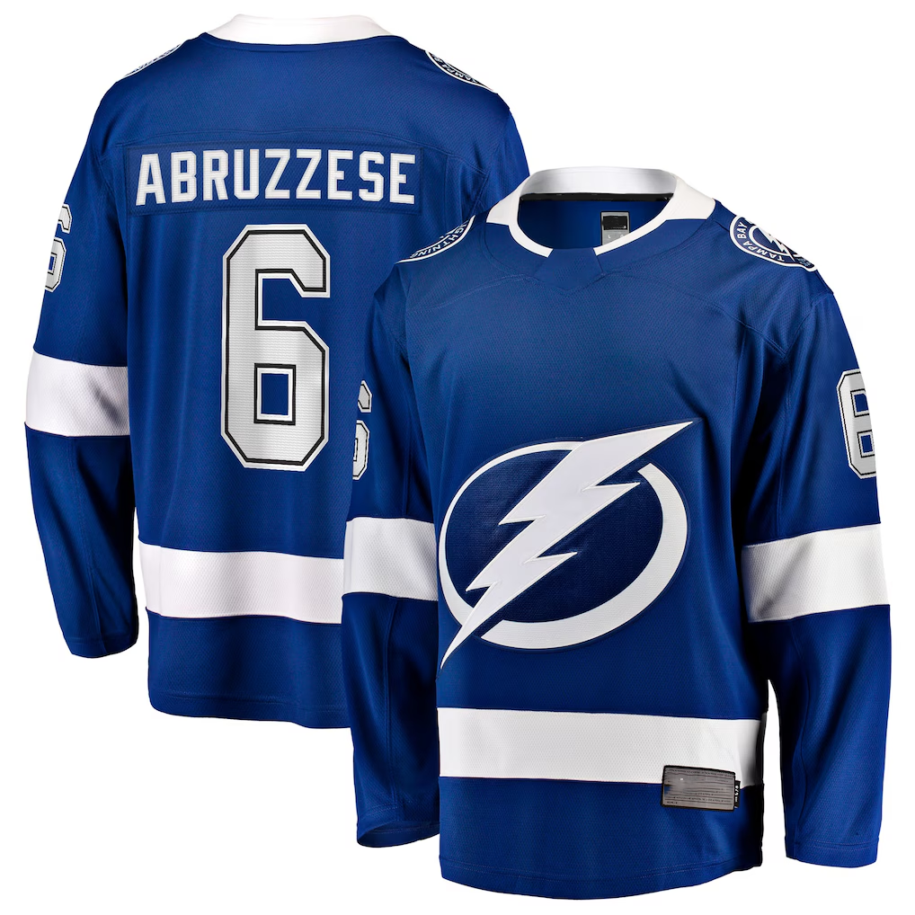Crovyle TB.Lightning #6 Nick Abruzzese Blue Home Breakaway Jerseys