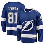 Crovyle TB.Lightning #81 Erik Cernak Blue Home Breakaway Player Jerseys