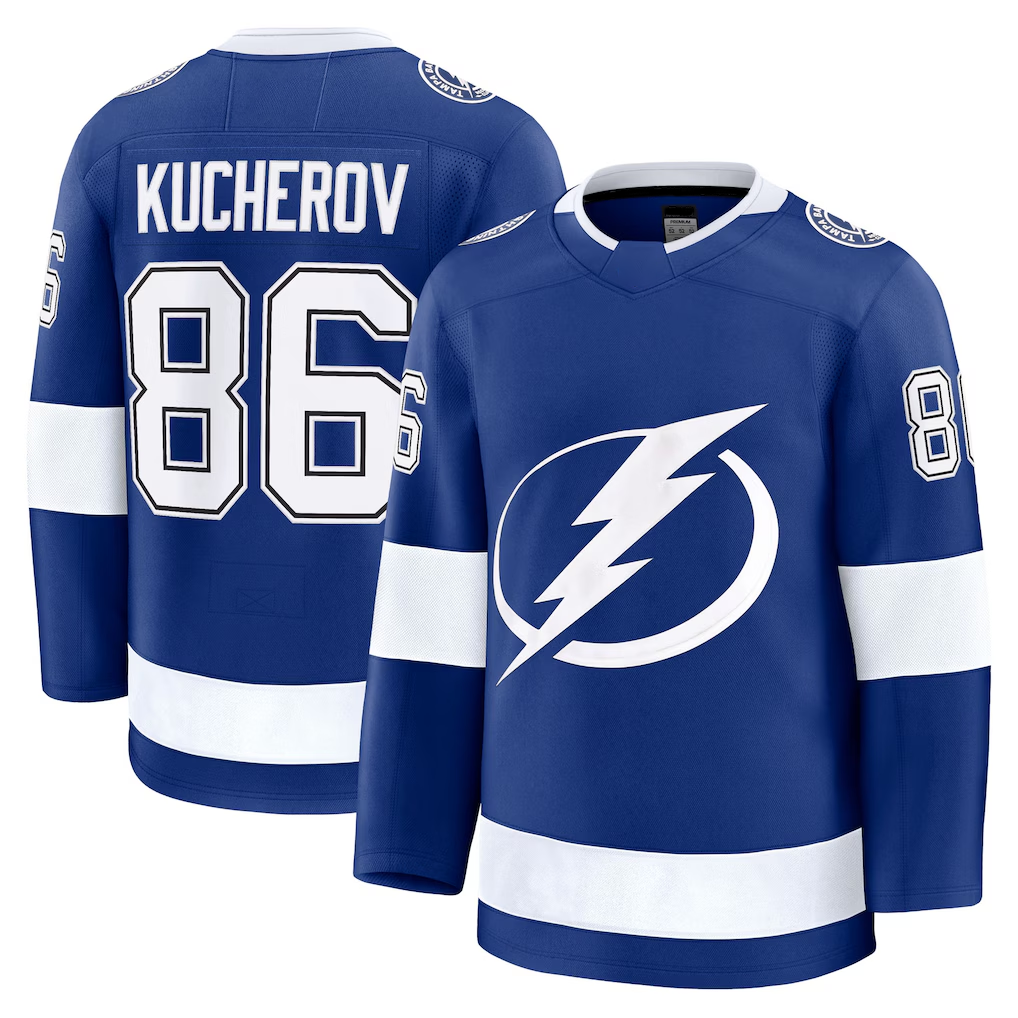 Crovyle TB.Lightning #86 Nikita Kucherov Blue Home Premium Jerseys