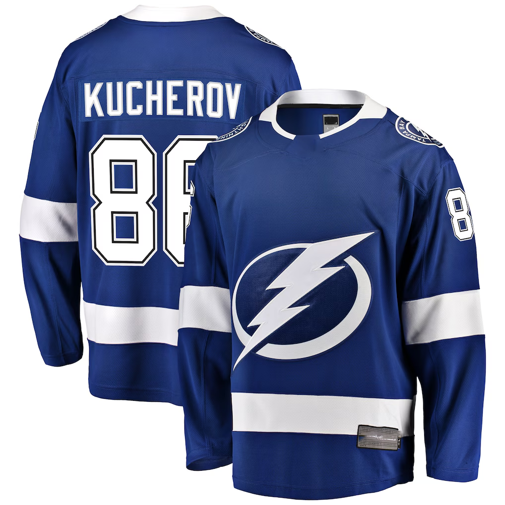 Crovyle TB.Lightning #88 Nikita Kucherov Blue Home Breakaway Player Jerseys