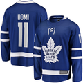 Crovyle T.Maple Leafs #11 Max Domi Blue Home Breakaway Jerseys