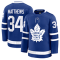 Crovyle T.Maple Leafs #34 Auston Matthews Blue Home Premium Jerseys