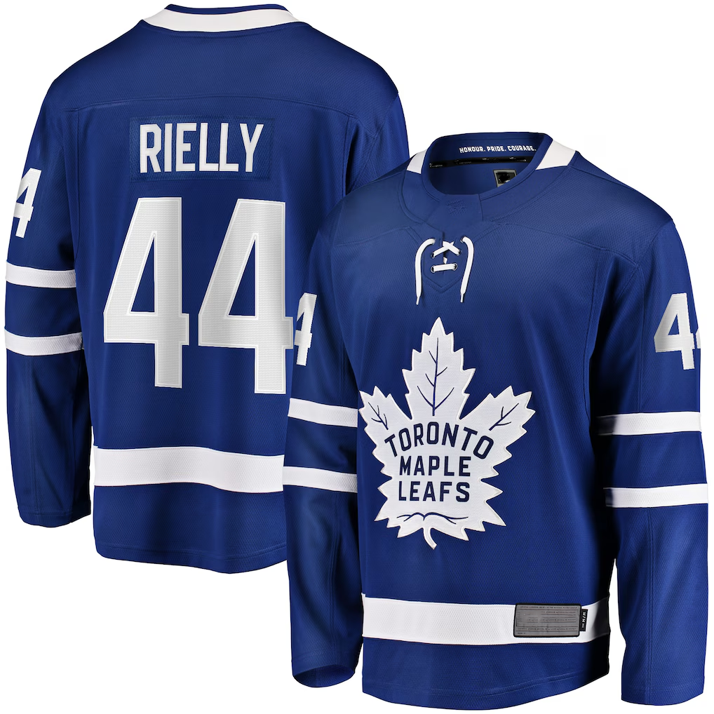 Crovyle T.Maple Leafs #44 Morgan Rielly Blue Home Breakaway Player Jerseys