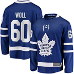 Crovyle T.Maple Leafs #60 Joseph Woll Blue Home Premier Breakaway Player Jerseys