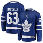 Crovyle T.Maple Leafs #63 Matias Maccelli Blue Home Breakaway Jerseys
