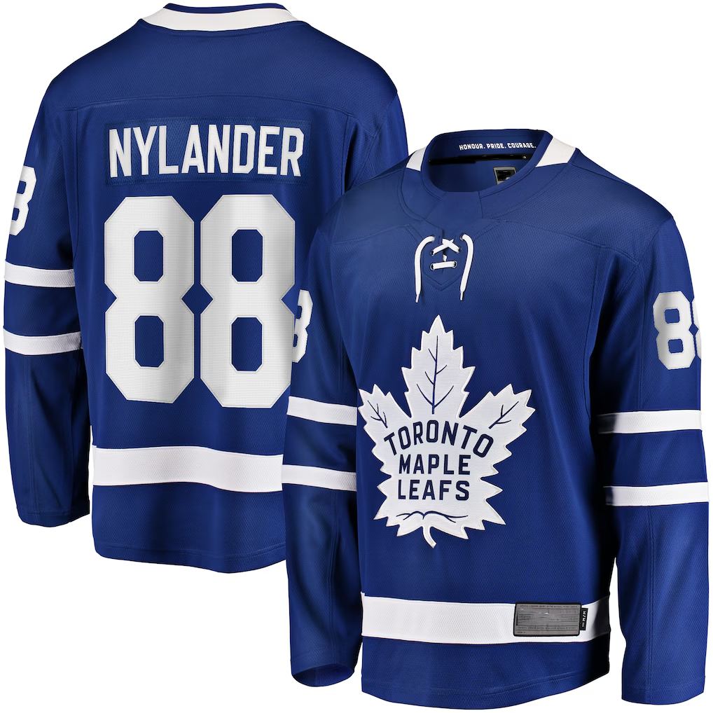 Crovyle T.Maple Leafs #88 William Nylander Blue Home Breakaway Player Jerseys