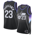 Crovyle U.Jazz #23 Lauri Markkanen Black 2024-2025 Swingman Jerseys - Statement Edition