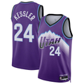 Crovyle U.Jazz #24 Walker Kessler Purple Swingman Jerseys- Icon Edition