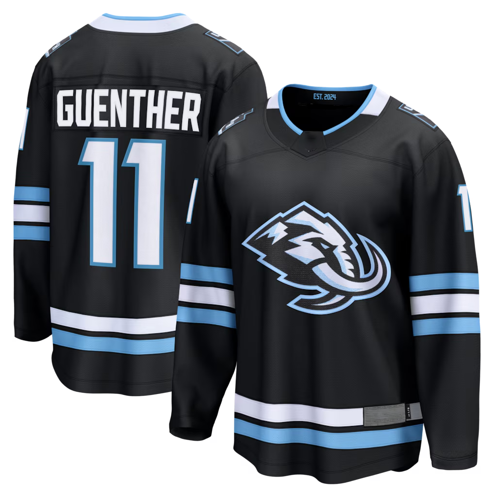 Crovyle U.Mammoth #11 Dylan Guenther Black Home Breakaway Player Jerseys